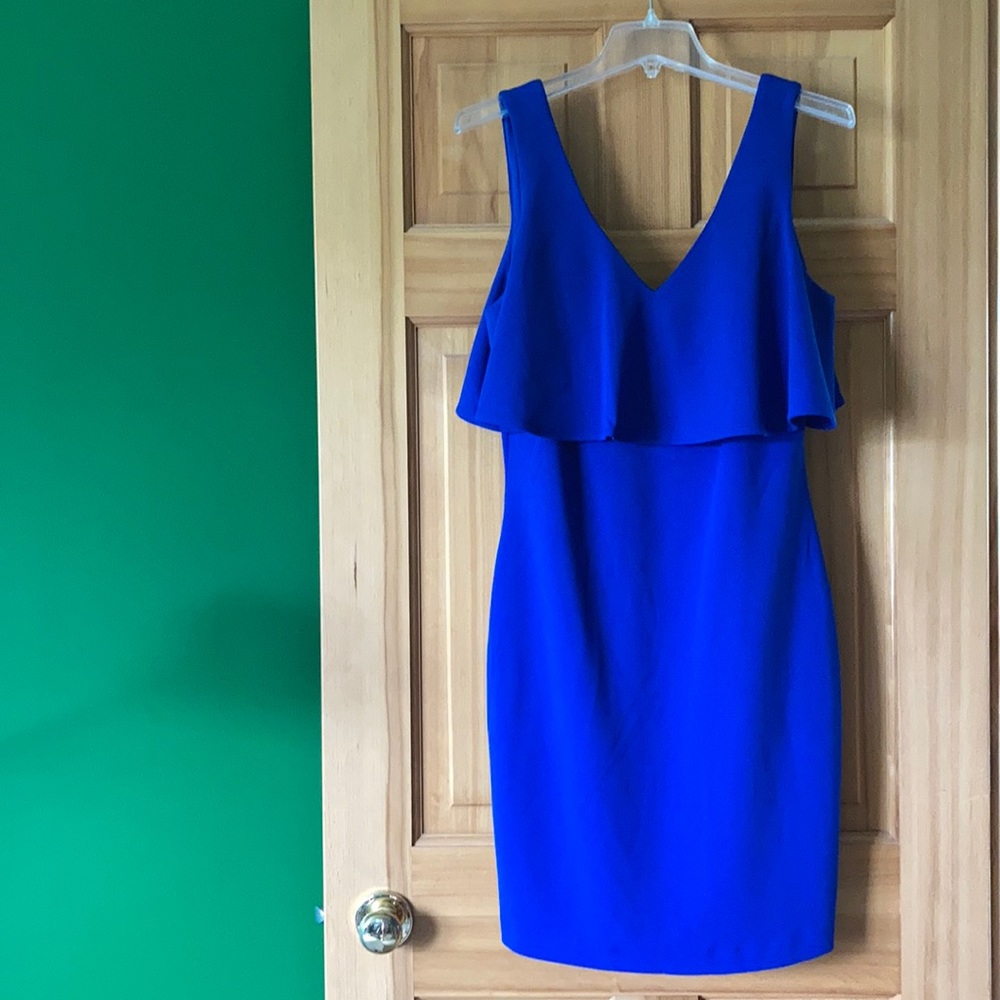 Badgley Mischka Royal Blue Dress